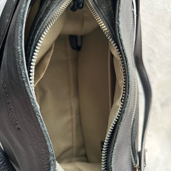 GU American Leather Co. "Hope Tote" Black Shoulder Bag/Tote/Purse- Triple Entry! - Picture 6 of 8